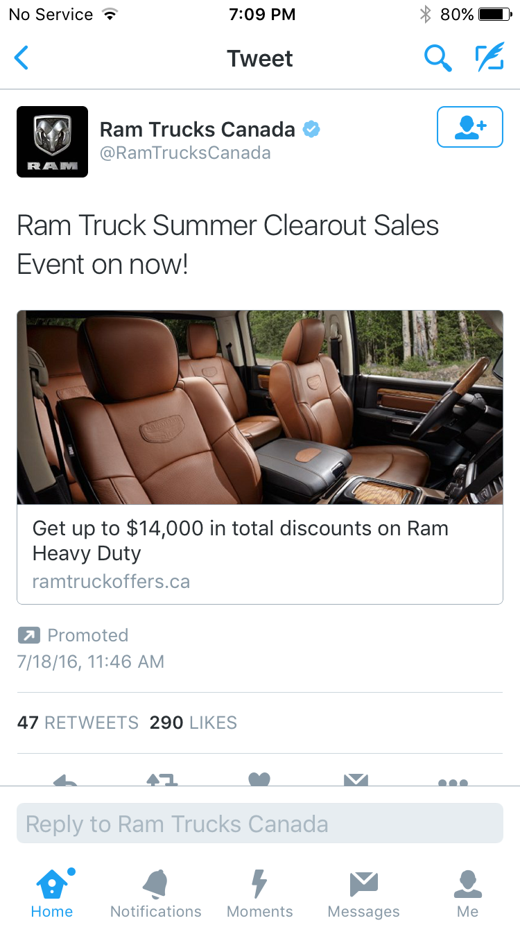 Dodge Ram in Canada