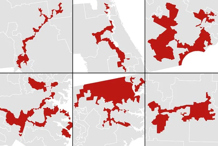 Gerrymandering examples