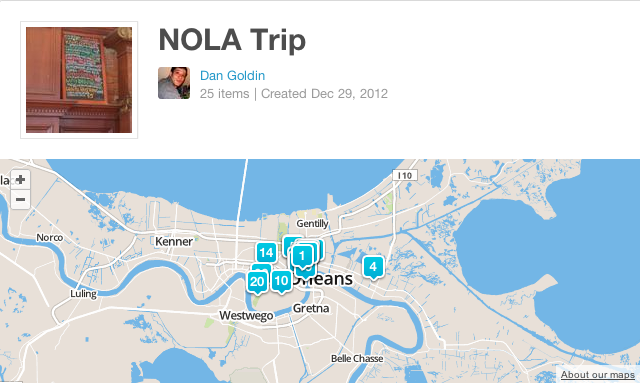 My NOLA trip map