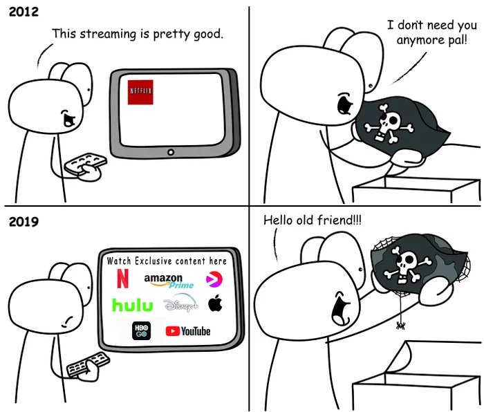 Streaming piracy comic