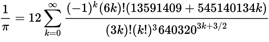 use ramanujan series to calculate pi